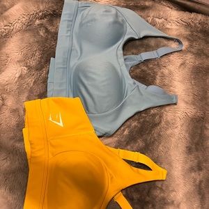 Two Gymshark womens sports bras (size L) never worn